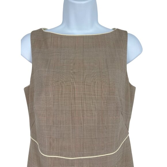 Banana Republic Career Classic Plaid Basic Dress Size 6 - Picture 2 of 7